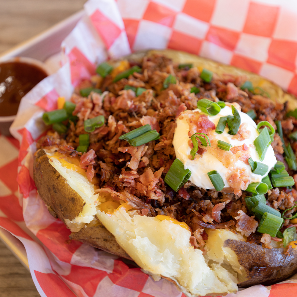 Granddaddy's Barbeque Extreme Loaded Baked Potato With A